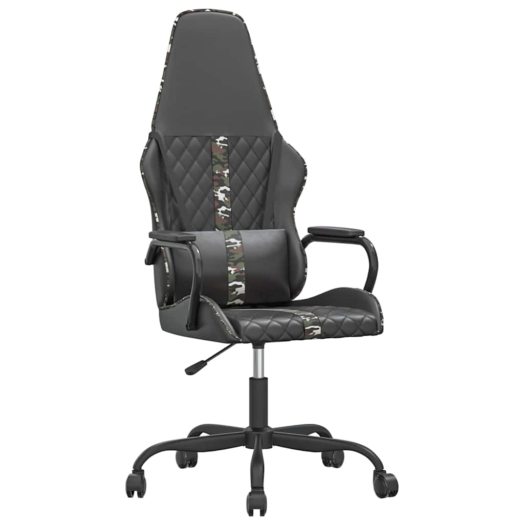 vidaXL Καρέκλα Gaming Μαύρο/Παραλλαγή από Συνθετικό Δέρμα