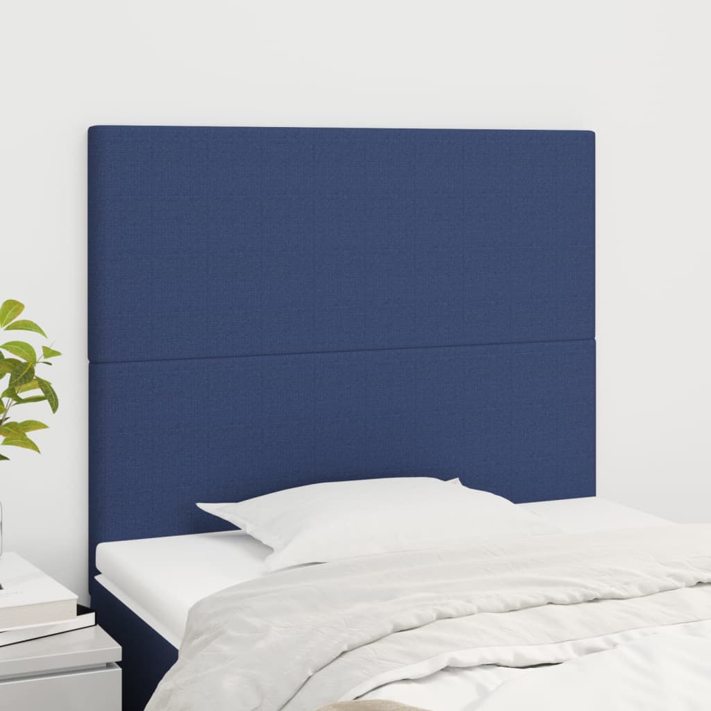 vidaXL Κεφαλάρι Μπλε 90x5x118/128 εκ. Ύφασμα