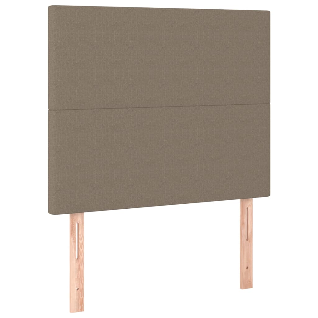 vidaXL Κεφαλάρι Κρεβατιού Μπεζ 100x5x118/128 εκ. Ύφασμα