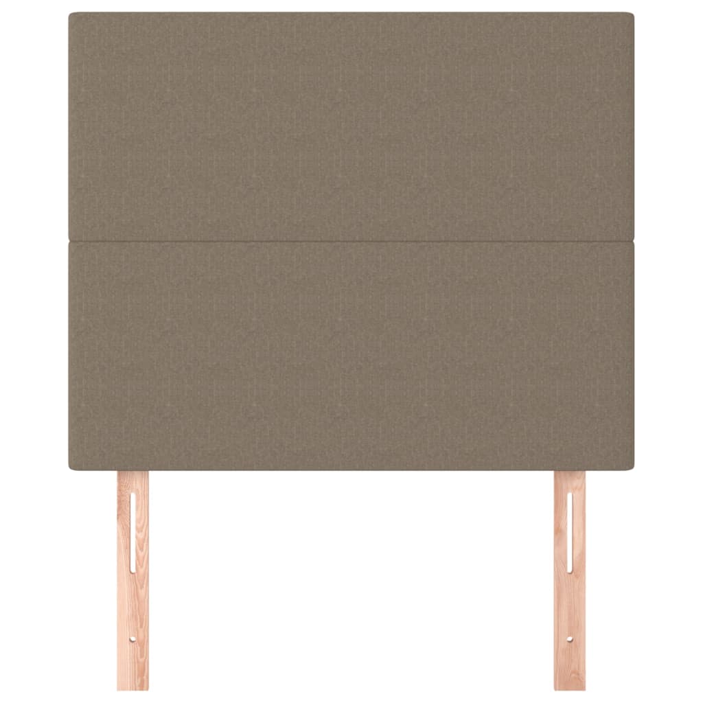 vidaXL Κεφαλάρι Κρεβατιού Μπεζ 100x5x118/128 εκ. Ύφασμα