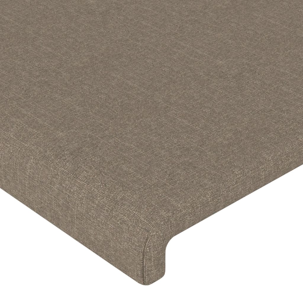 vidaXL Κεφαλάρι Κρεβατιού Μπεζ 100x5x118/128 εκ. Ύφασμα