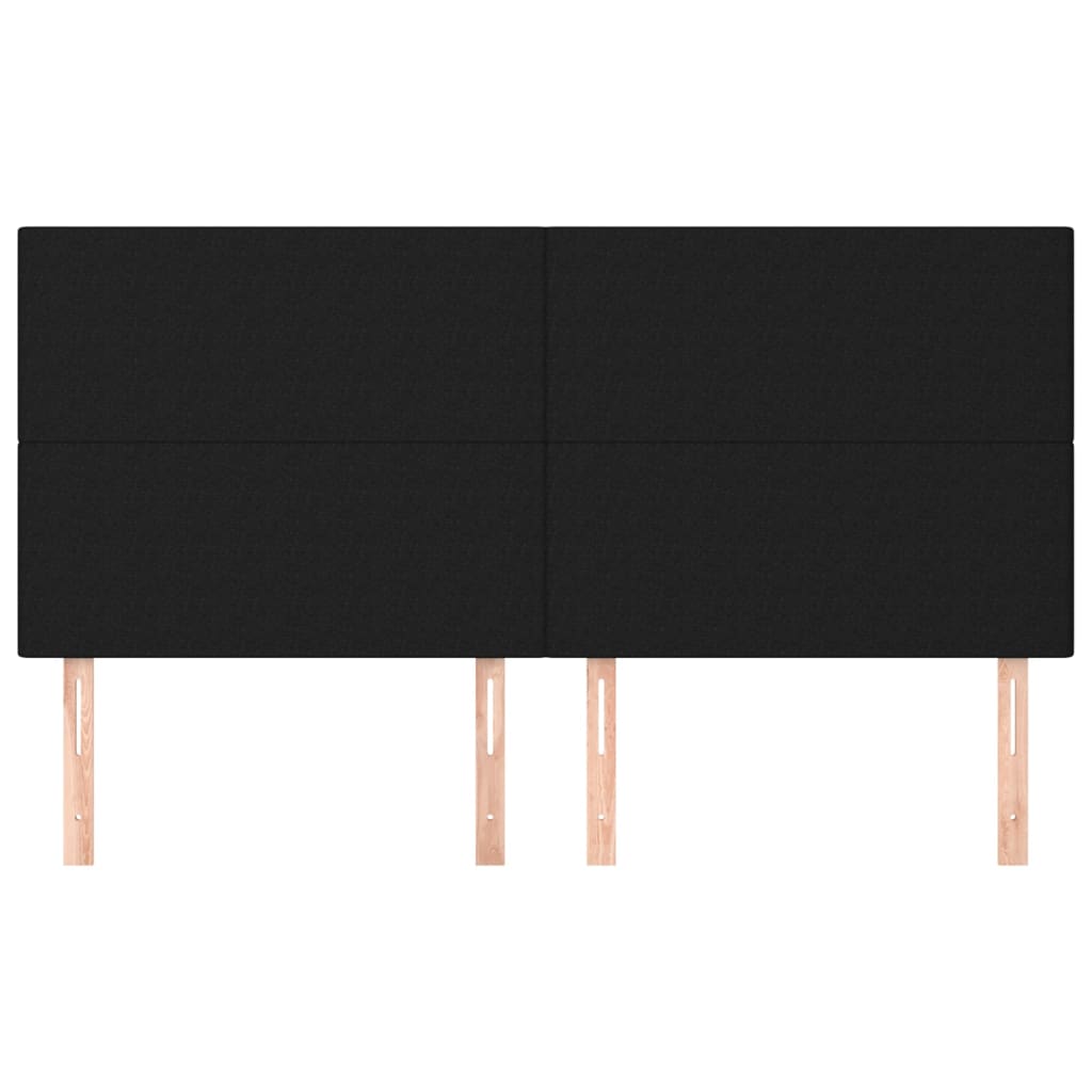 vidaXL Κεφαλάρι Μαύρο 180x5x118/128 εκ. Ύφασμα