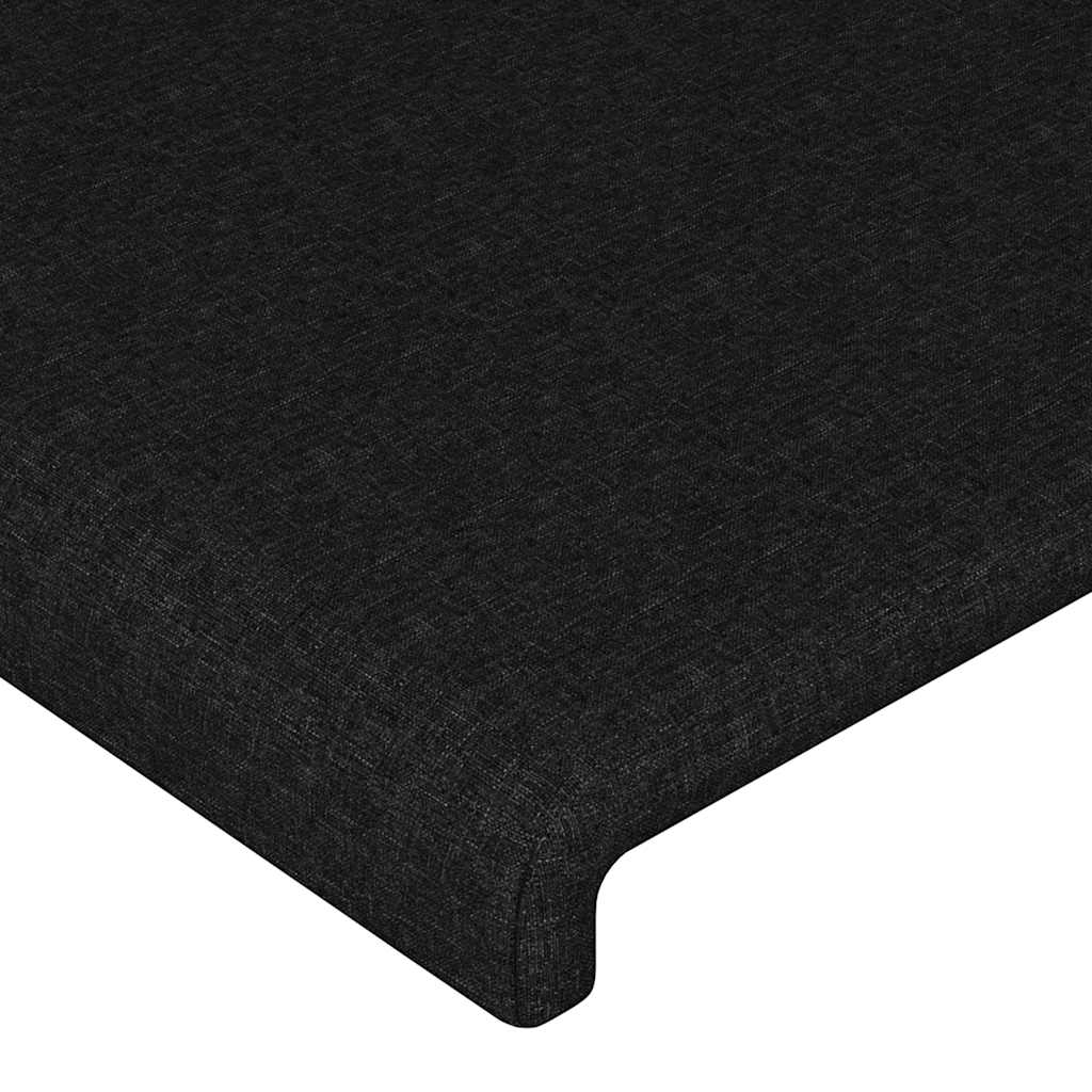 vidaXL Κεφαλάρι Μαύρο 200x5x118/128 εκ. Ύφασμα