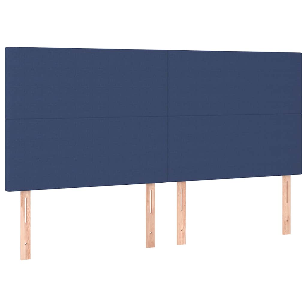 vidaXL Κεφαλάρι Μπλε 200x5x118/128 εκ. Ύφασμα