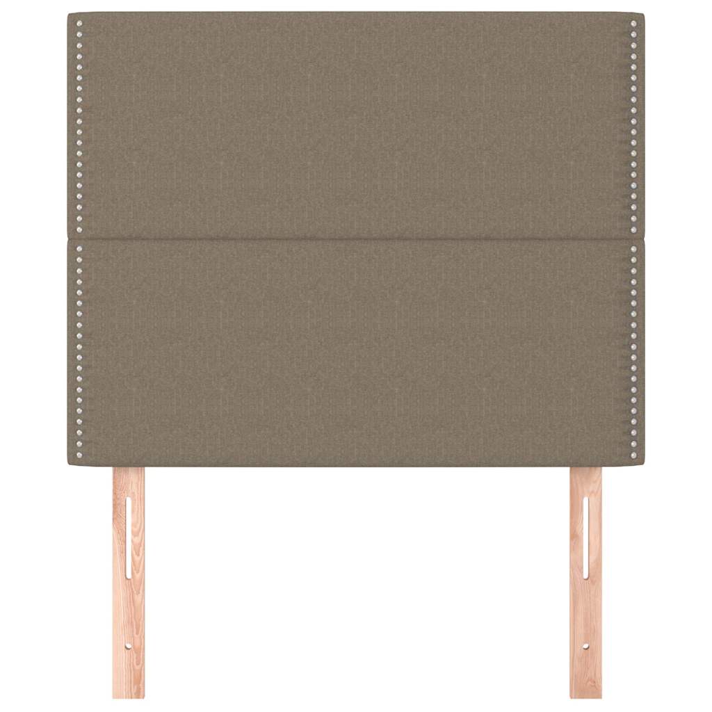 vidaXL Κεφαλάρι Κρεβατιού Μπεζ 100x5x118/128 εκ. Ύφασμα