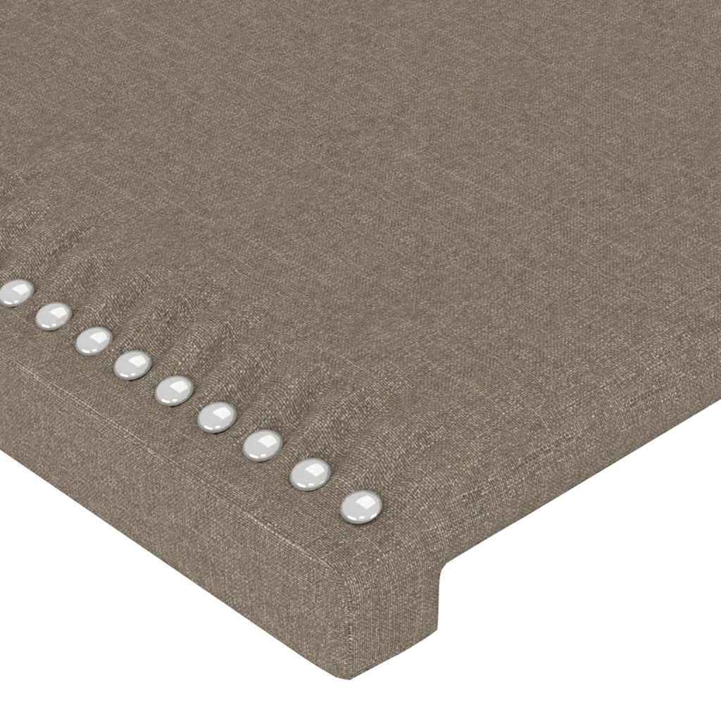 vidaXL Κεφαλάρι Κρεβατιού Μπεζ 100x5x118/128 εκ. Ύφασμα
