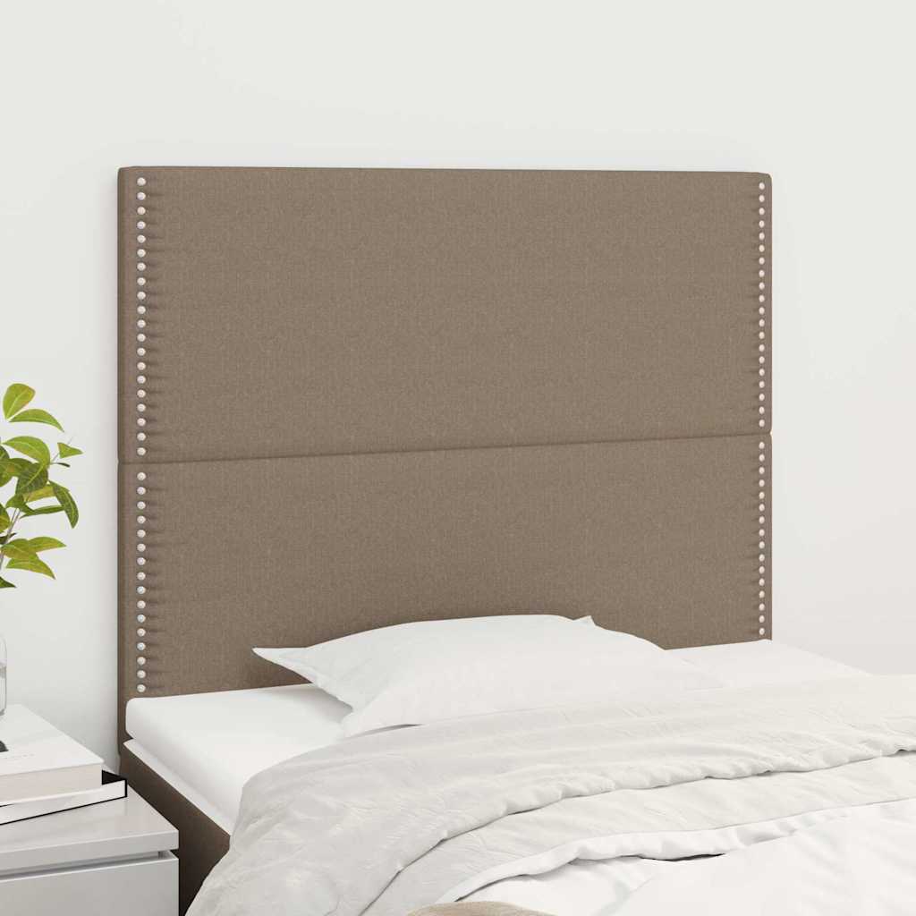vidaXL Κεφαλάρι Κρεβατιού Μπεζ 100x5x118/128 εκ. Ύφασμα