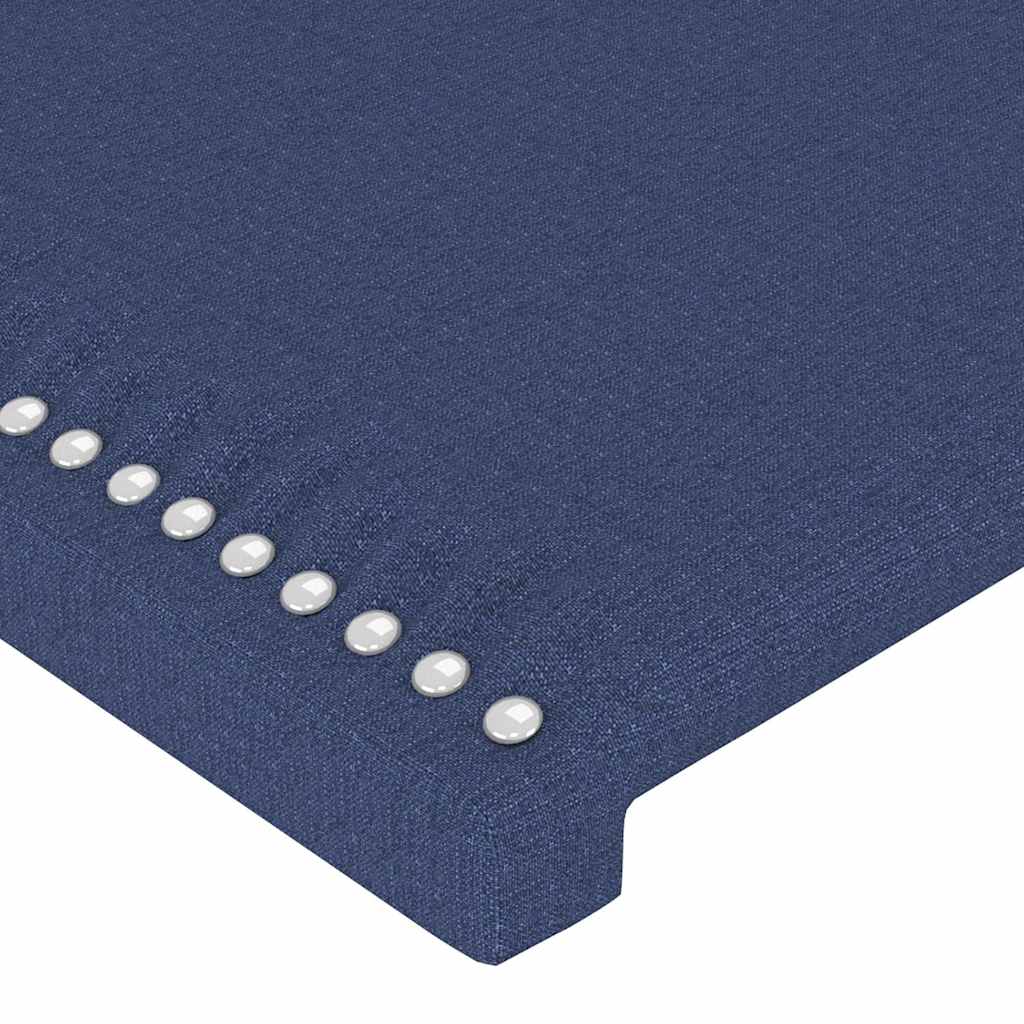 vidaXL Κεφαλάρι Μπλε 100x5x118/128 εκ. Ύφασμα