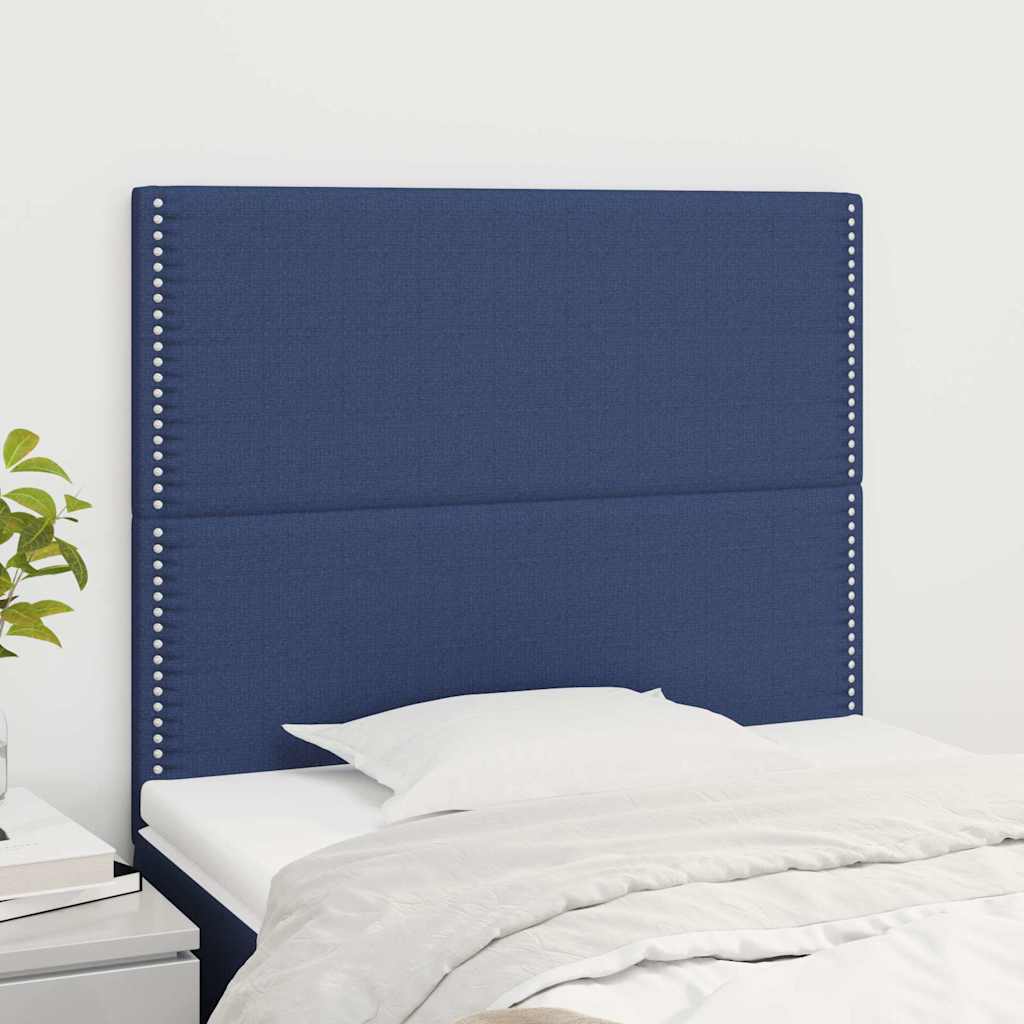 vidaXL Κεφαλάρι Μπλε 100x5x118/128 εκ. Ύφασμα