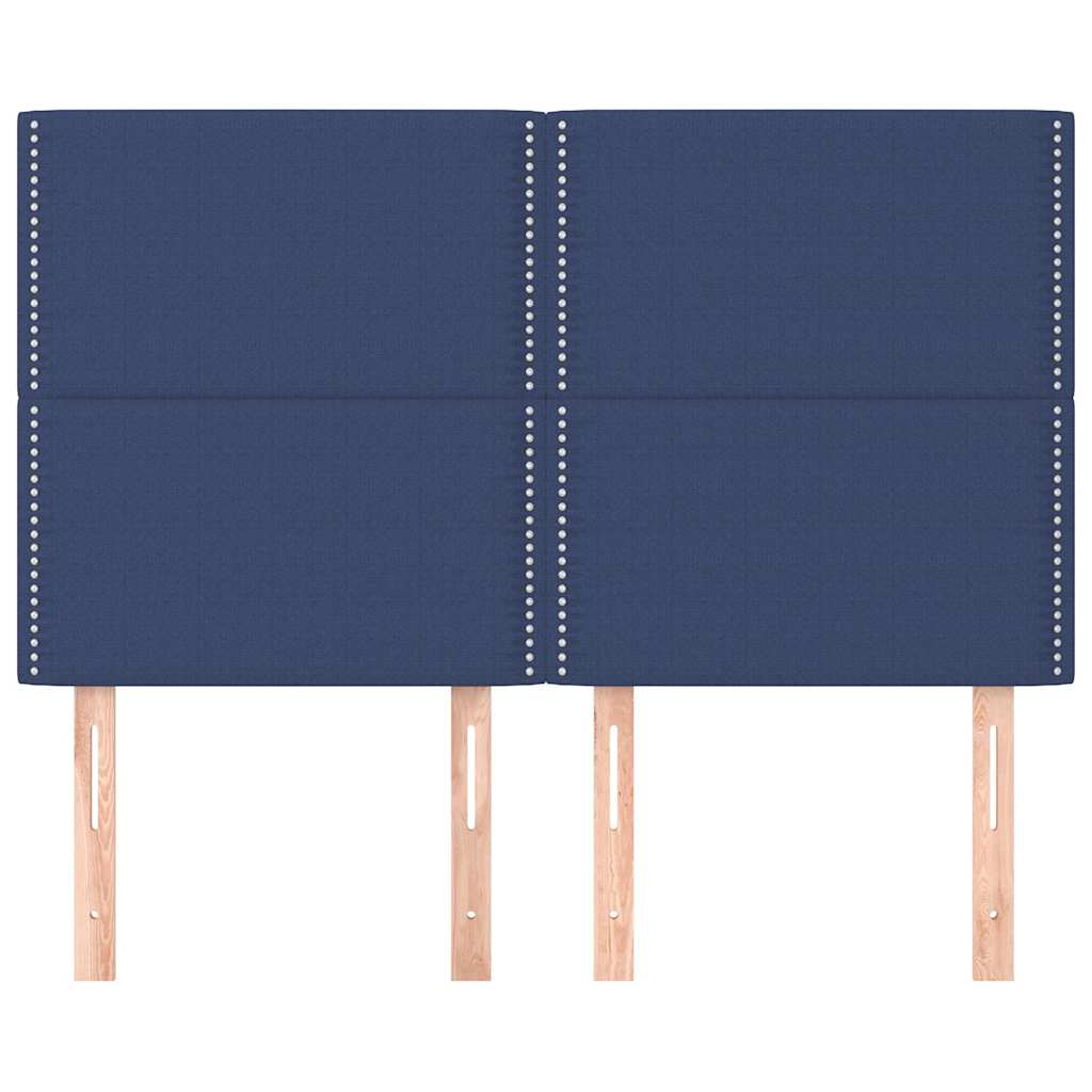 vidaXL Κεφαλάρι Μπλε 144x5x118/128 εκ. Ύφασμα