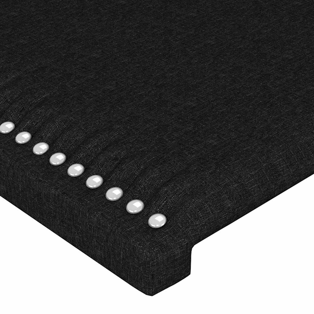 vidaXL Κεφαλάρι Μαύρο 200x5x118/128 εκ. Ύφασμα