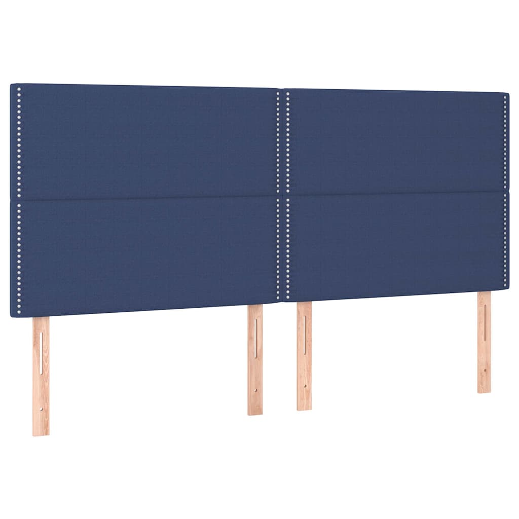 vidaXL Κεφαλάρι Μπλε 200x5x118/128 εκ. Ύφασμα