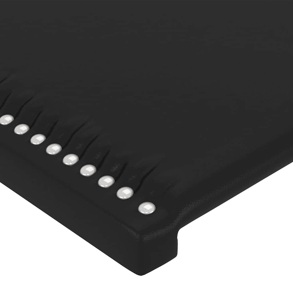 vidaXL Κεφαλάρι Μαύρο 144x5x118/128 εκ. από Συνθετικό Δέρμα