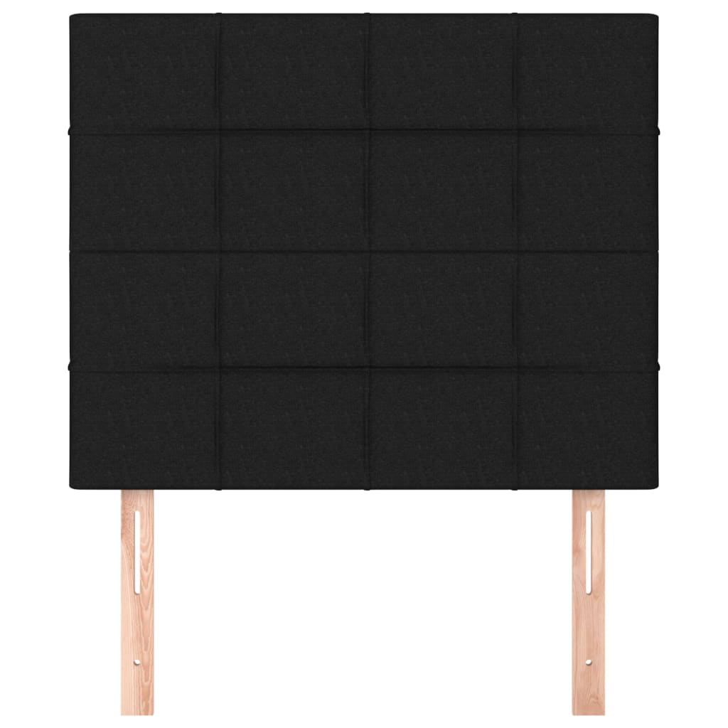 vidaXL Κεφαλάρια Κρεβατιού 2 τεμ. Μαύρο 90x5x78/88 εκ. Υφασμάτινο