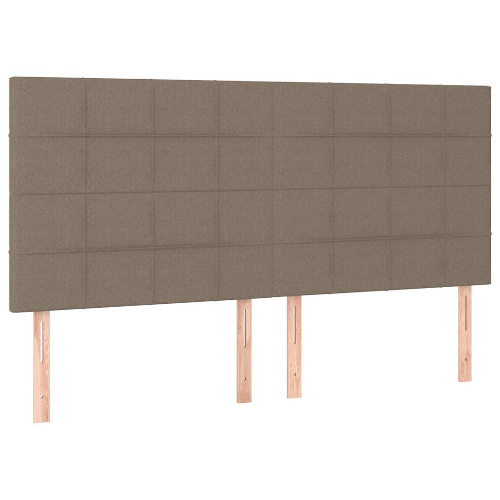 vidaXL Κεφαλάρι Κρεβατιού Μπεζ 180x5x118/128 εκ. Ύφασμα
