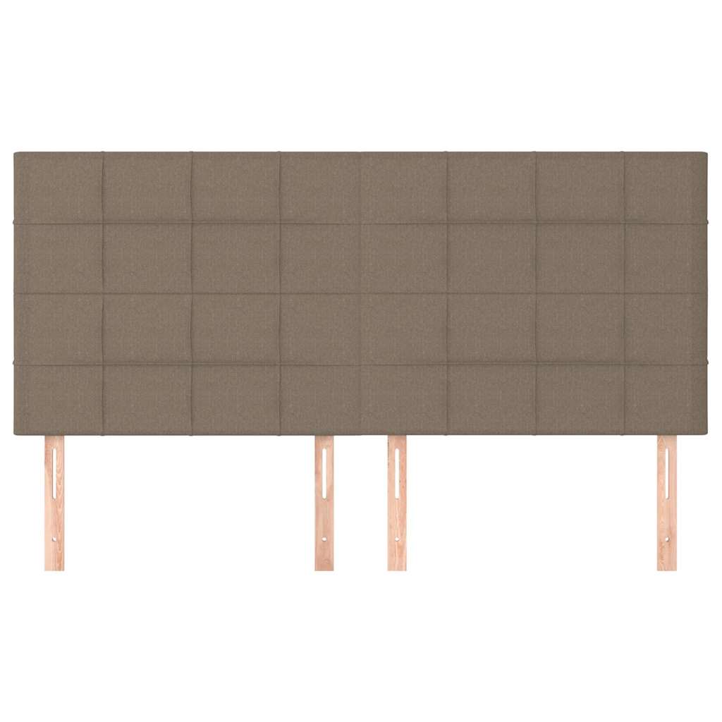 vidaXL Κεφαλάρι Κρεβατιού Μπεζ 180x5x118/128 εκ. Ύφασμα