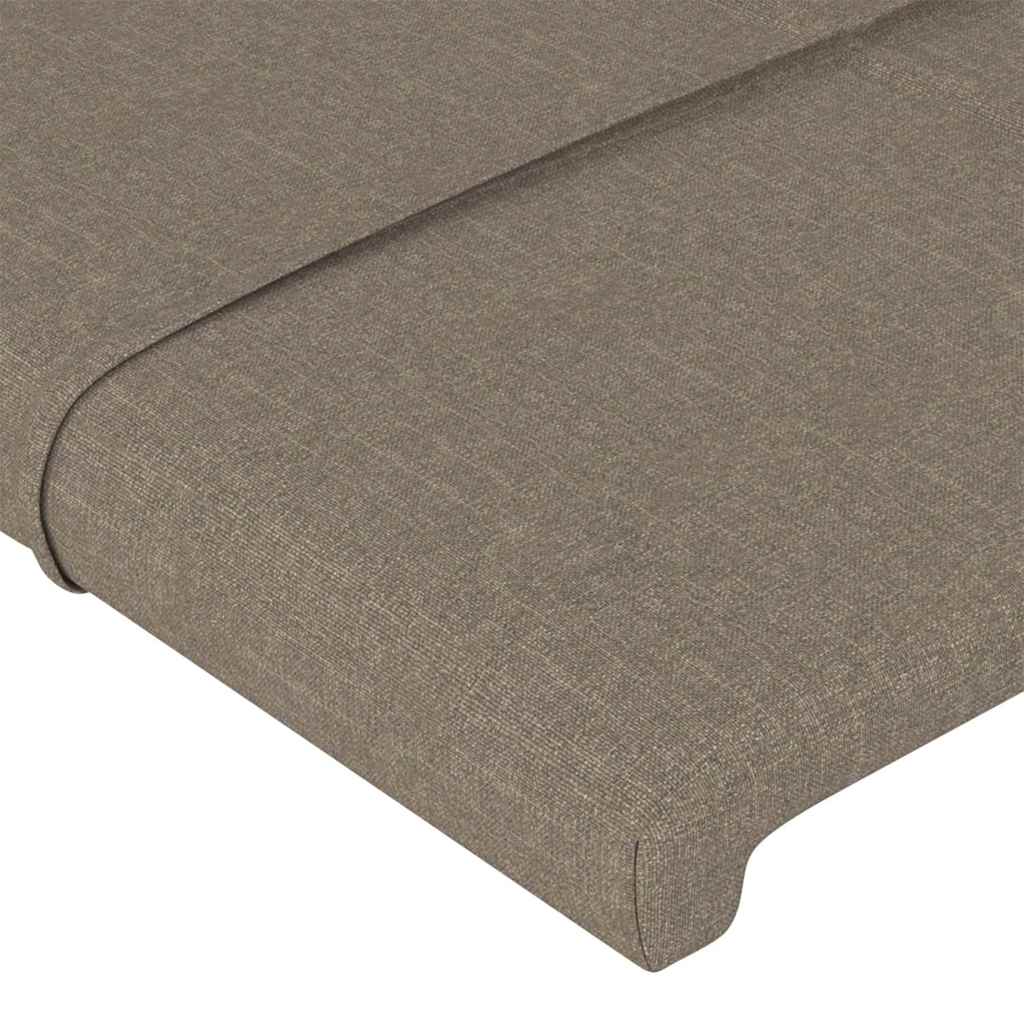 vidaXL Κεφαλάρι Κρεβατιού Μπεζ 180x5x118/128 εκ. Ύφασμα