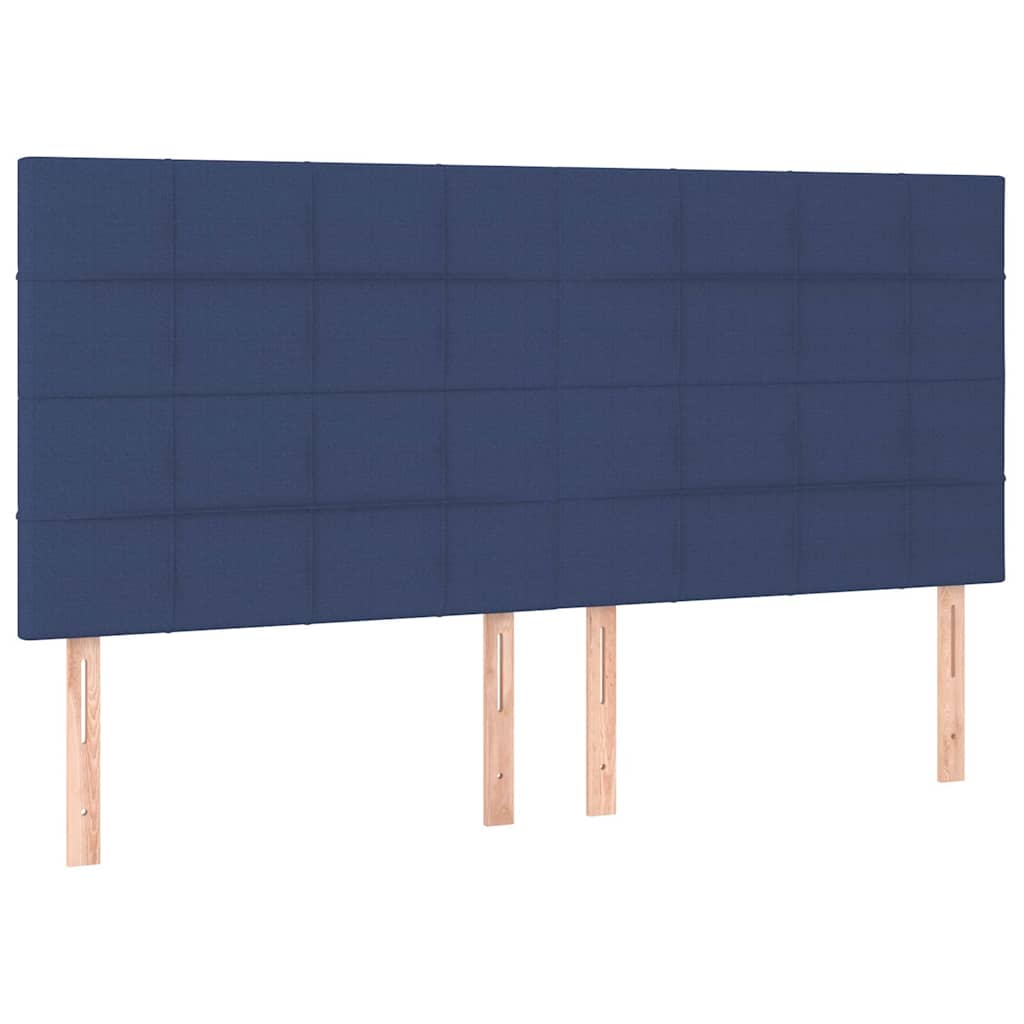 vidaXL Κεφαλάρι Μπλε 180x5x118/128 εκ. Ύφασμα