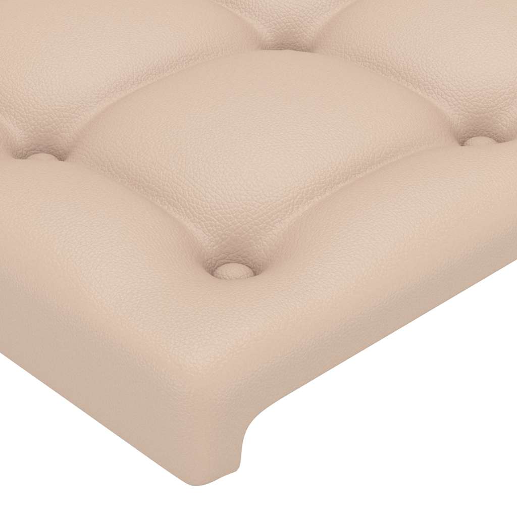 vidaXL Κεφαλάρι Καπουτσίνο 80x5x118/128 εκ. από Συνθετικό Δέρμα