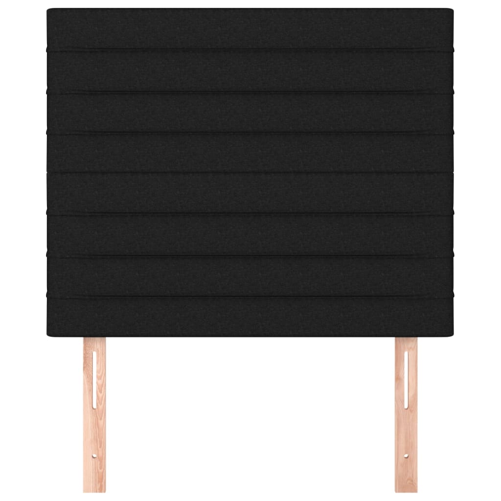 vidaXL Κεφαλάρια Κρεβατιού 2 τεμ. Μαύρο 90x5x78/88 εκ. Υφασμάτινο