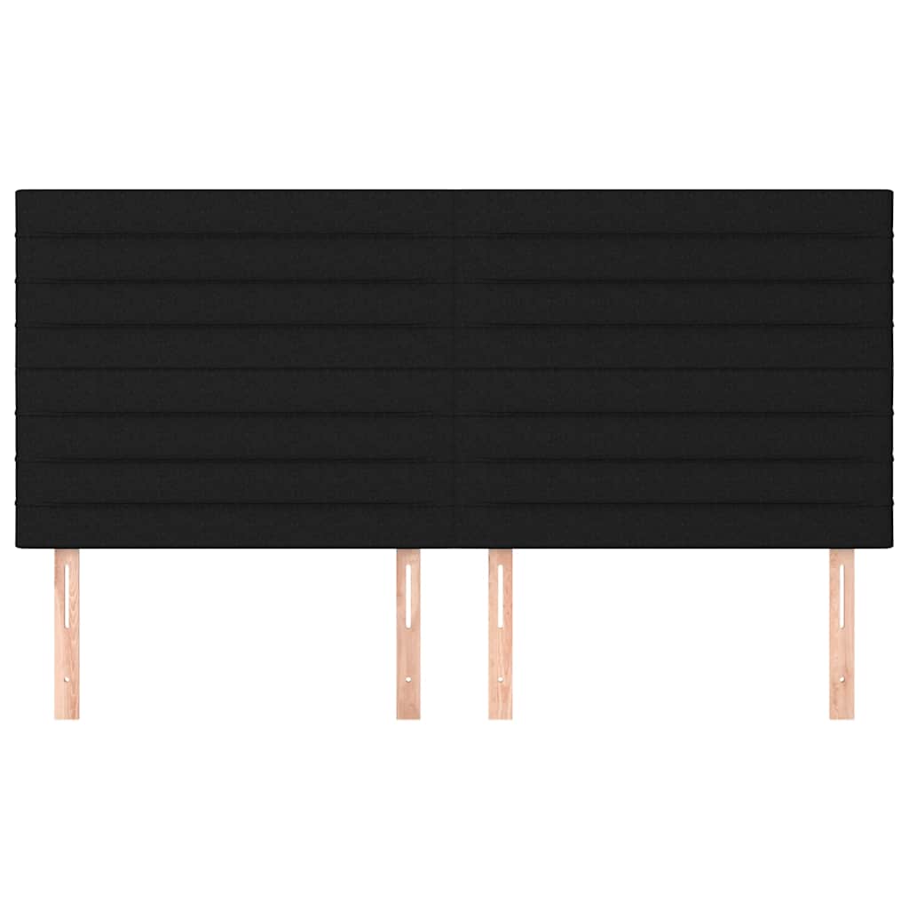 vidaXL Κεφαλάρι Μαύρο 160x5x118/128 εκ. Ύφασμα