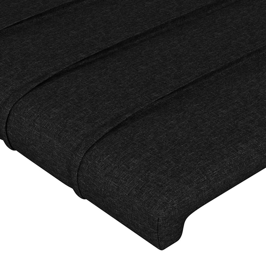 vidaXL Κεφαλάρι Μαύρο 160x5x118/128 εκ. Ύφασμα