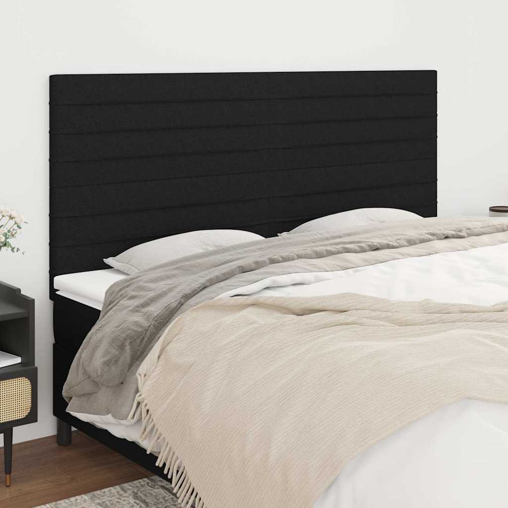 vidaXL Κεφαλάρι Μαύρο 160x5x118/128 εκ. Ύφασμα