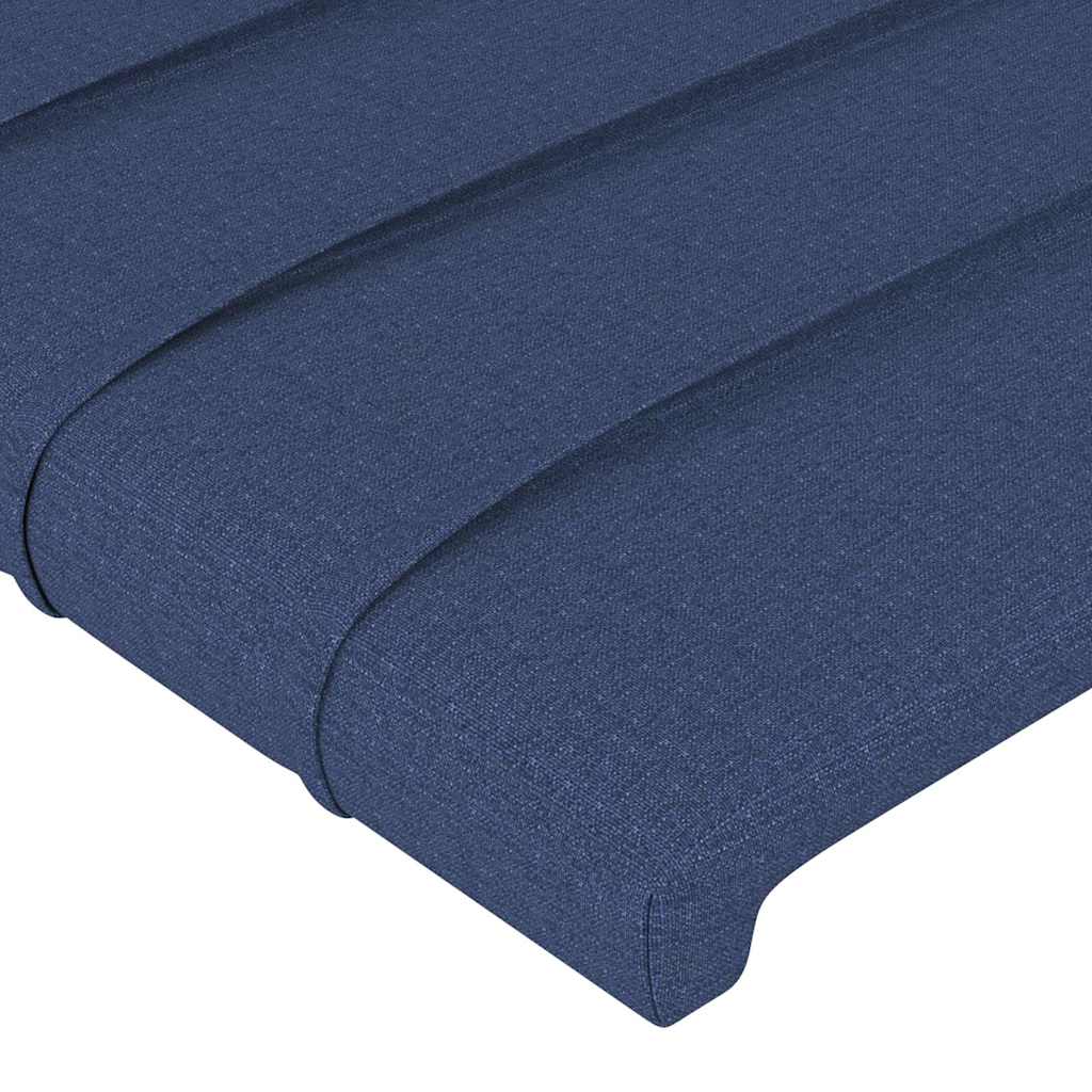 vidaXL Κεφαλάρι Μπλε 180x5x118/128 εκ. Ύφασμα