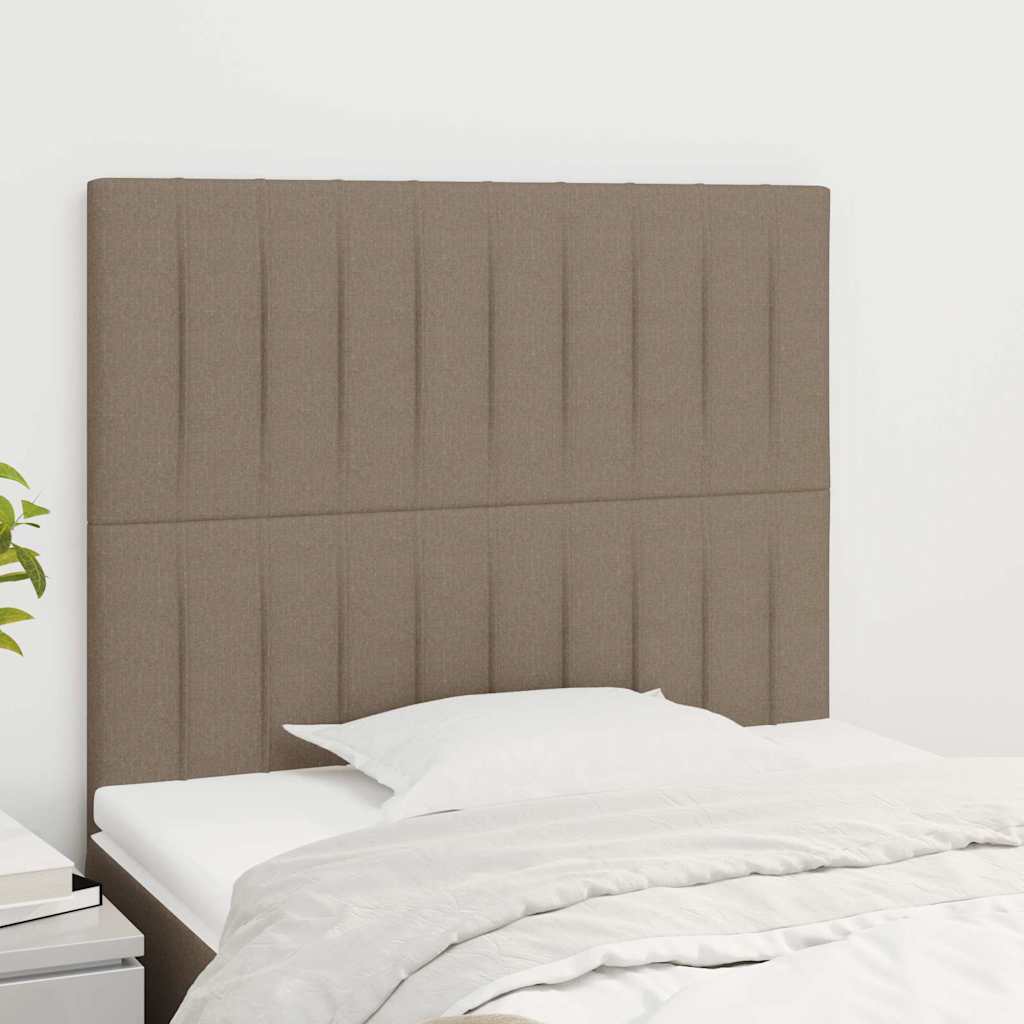 vidaXL Κεφαλάρι Κρεβατιού Μπεζ 90x5x118/128 εκ. Ύφασμα