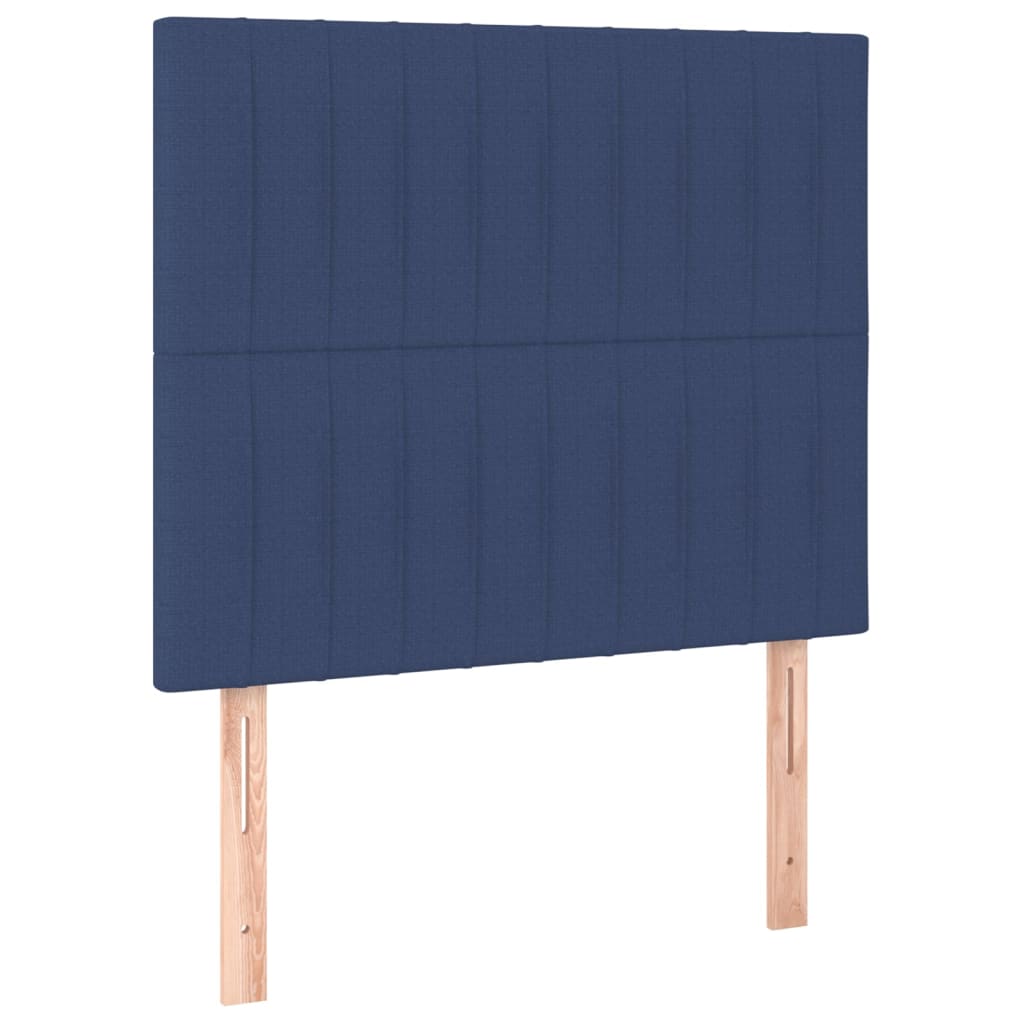 vidaXL Κεφαλάρι Μπλε 100x5x118/128 εκ. Ύφασμα