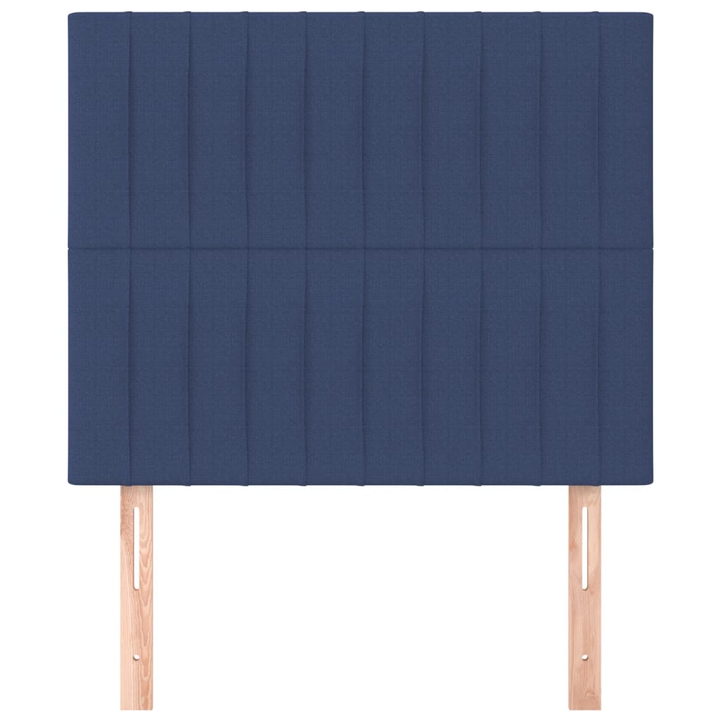 vidaXL Κεφαλάρι Μπλε 100x5x118/128 εκ. Ύφασμα
