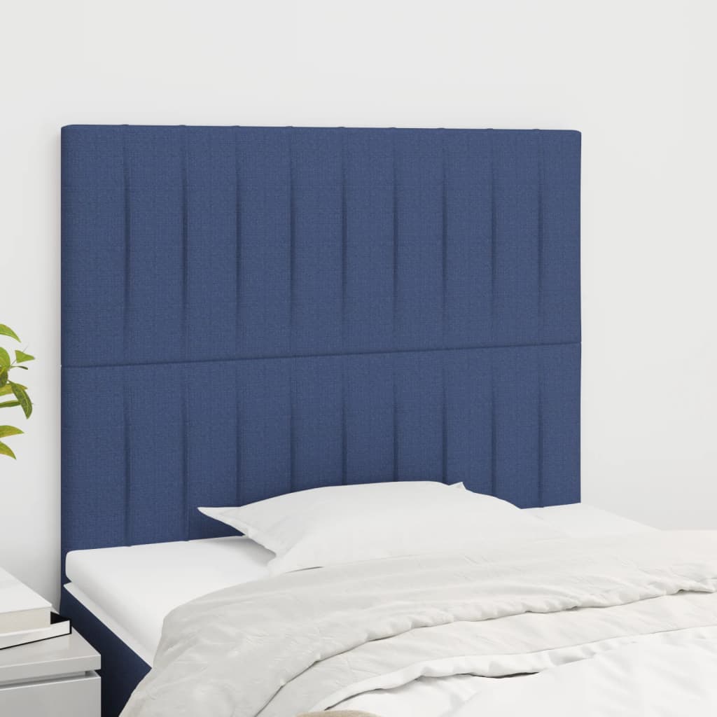 vidaXL Κεφαλάρι Μπλε 100x5x118/128 εκ. Ύφασμα