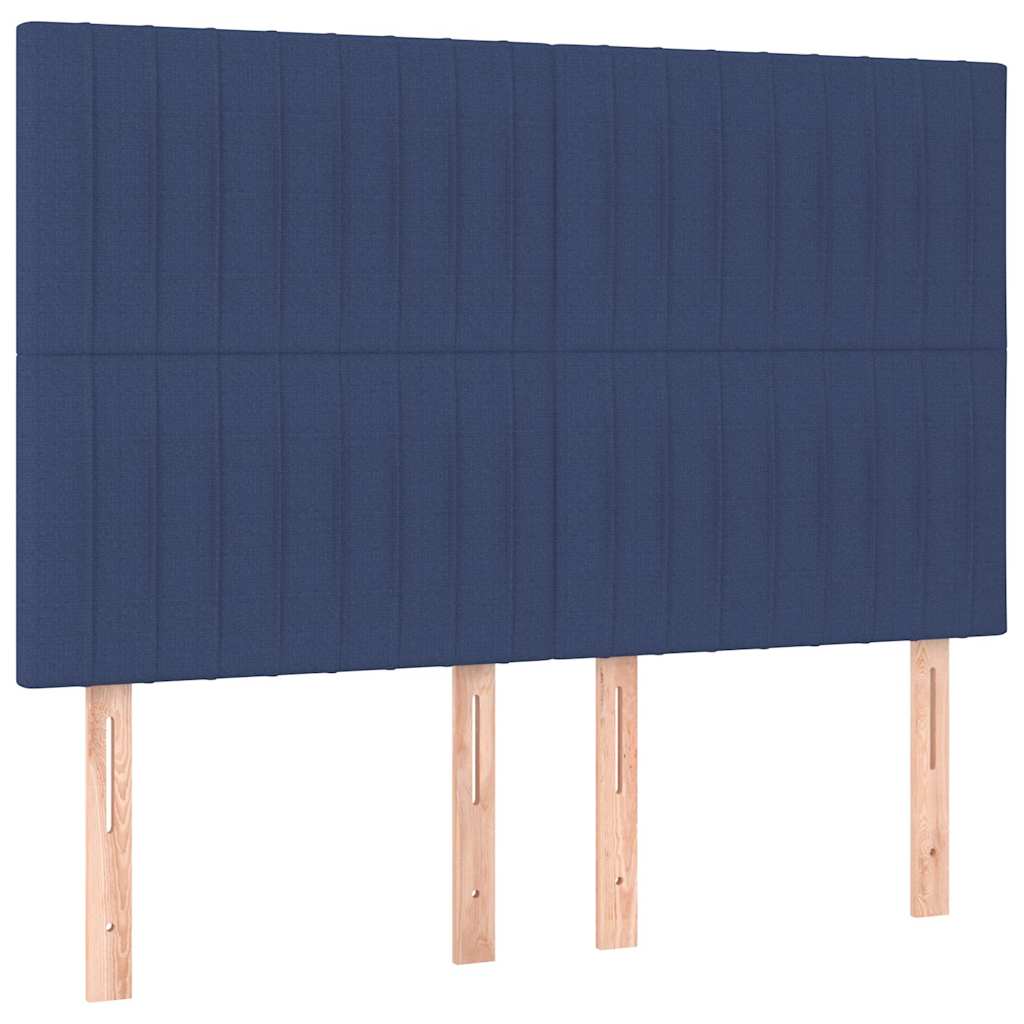 vidaXL Κεφαλάρι Μπλε 144x5x118/128 εκ. Ύφασμα