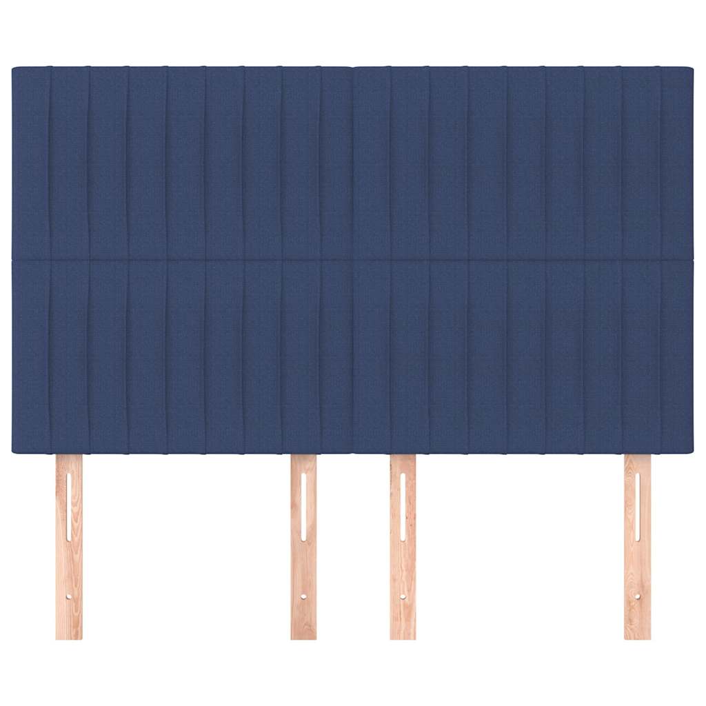 vidaXL Κεφαλάρι Μπλε 144x5x118/128 εκ. Ύφασμα
