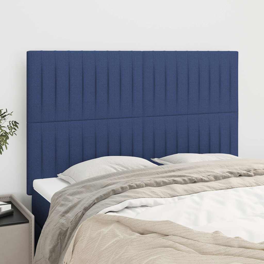 vidaXL Κεφαλάρι Μπλε 144x5x118/128 εκ. Ύφασμα