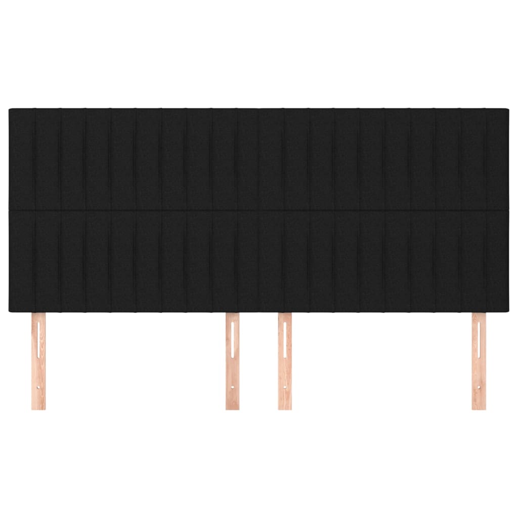 vidaXL Κεφαλάρι Μαύρο 160x5x118/128 εκ. Ύφασμα
