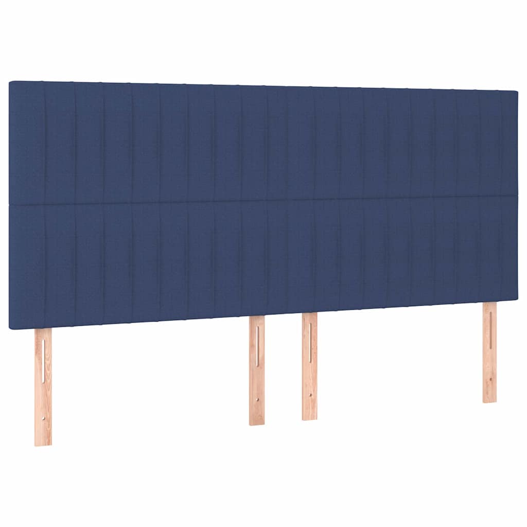 vidaXL Κεφαλάρι Μπλε 160x5x118/128 εκ. Ύφασμα
