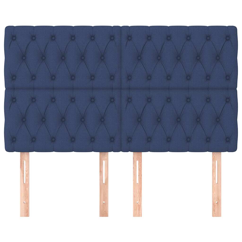 vidaXL Κεφαλάρι Μπλε 160x7x118/128 εκ. Ύφασμα