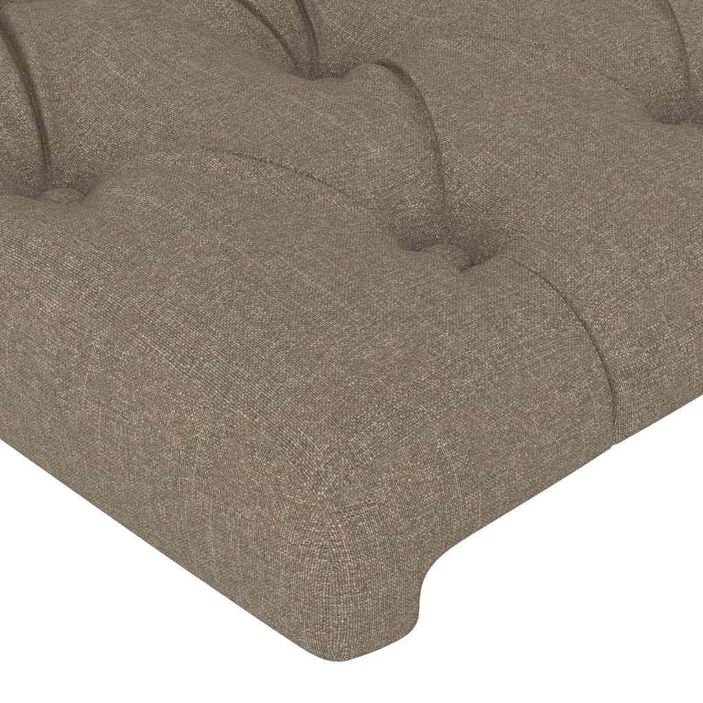 vidaXL Κεφαλάρι Κρεβατιού Μπεζ 200x7x118/128 εκ. Ύφασμα