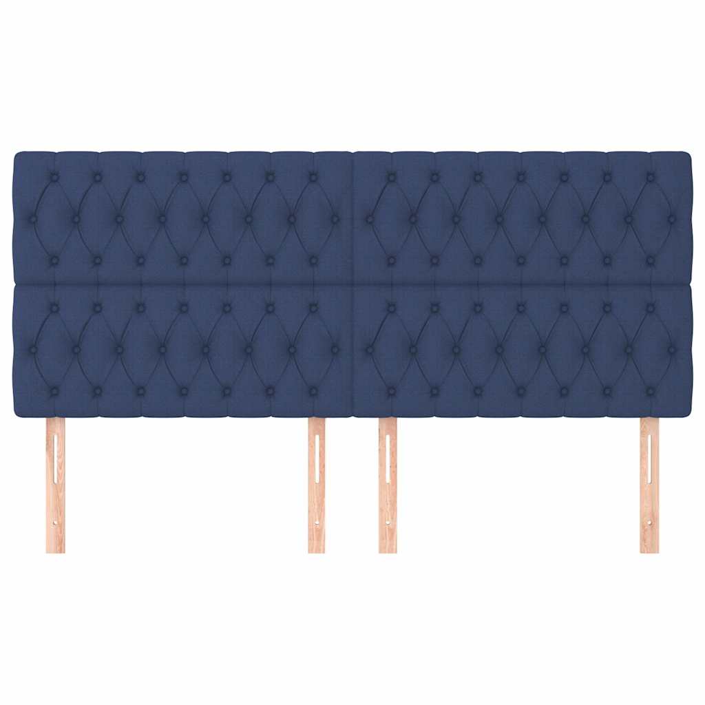 vidaXL Κεφαλάρι Μπλε 200x7x118/128 εκ. Ύφασμα