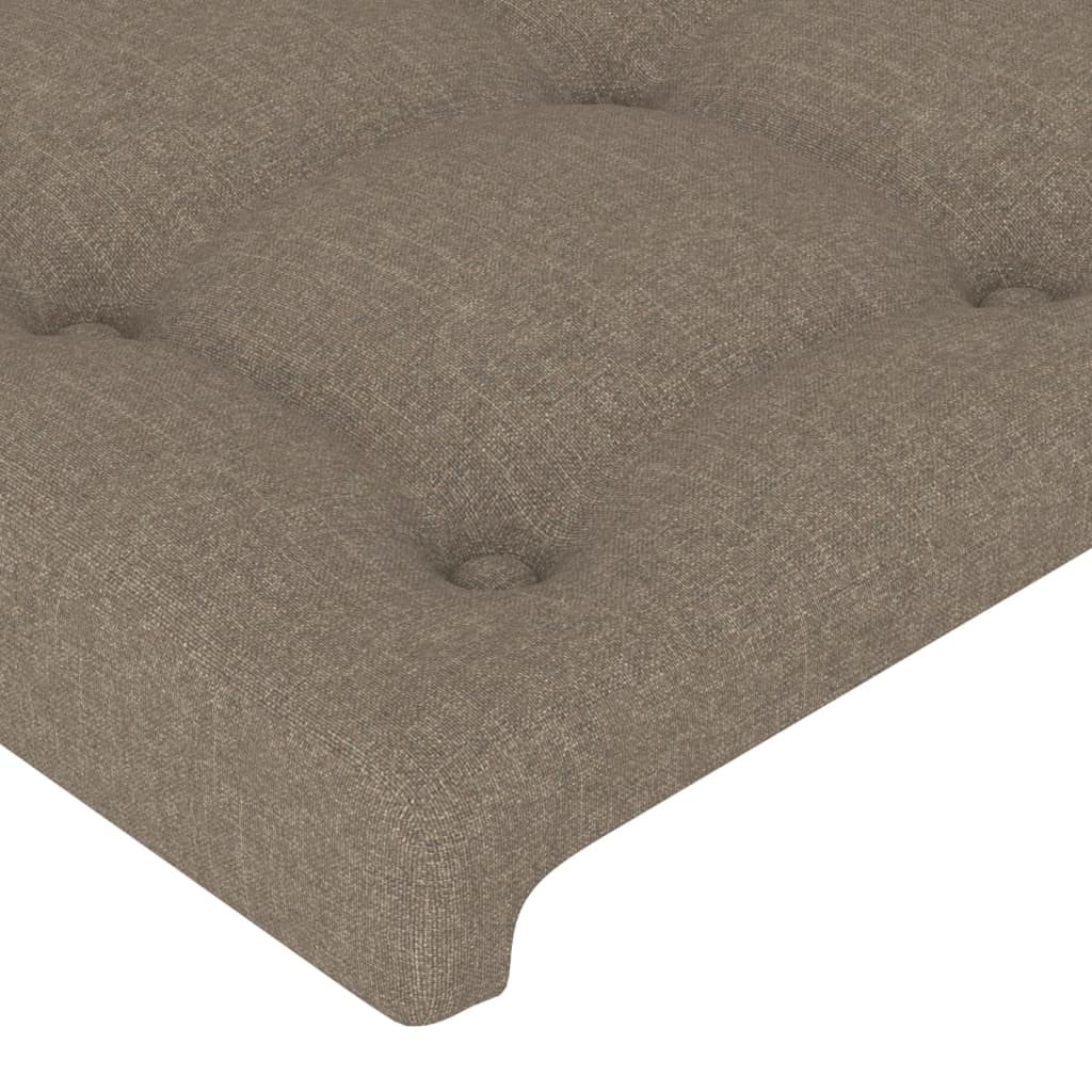 vidaXL Κεφαλάρι Κρεβατιού Μπεζ 90x5x118/128 εκ. Ύφασμα