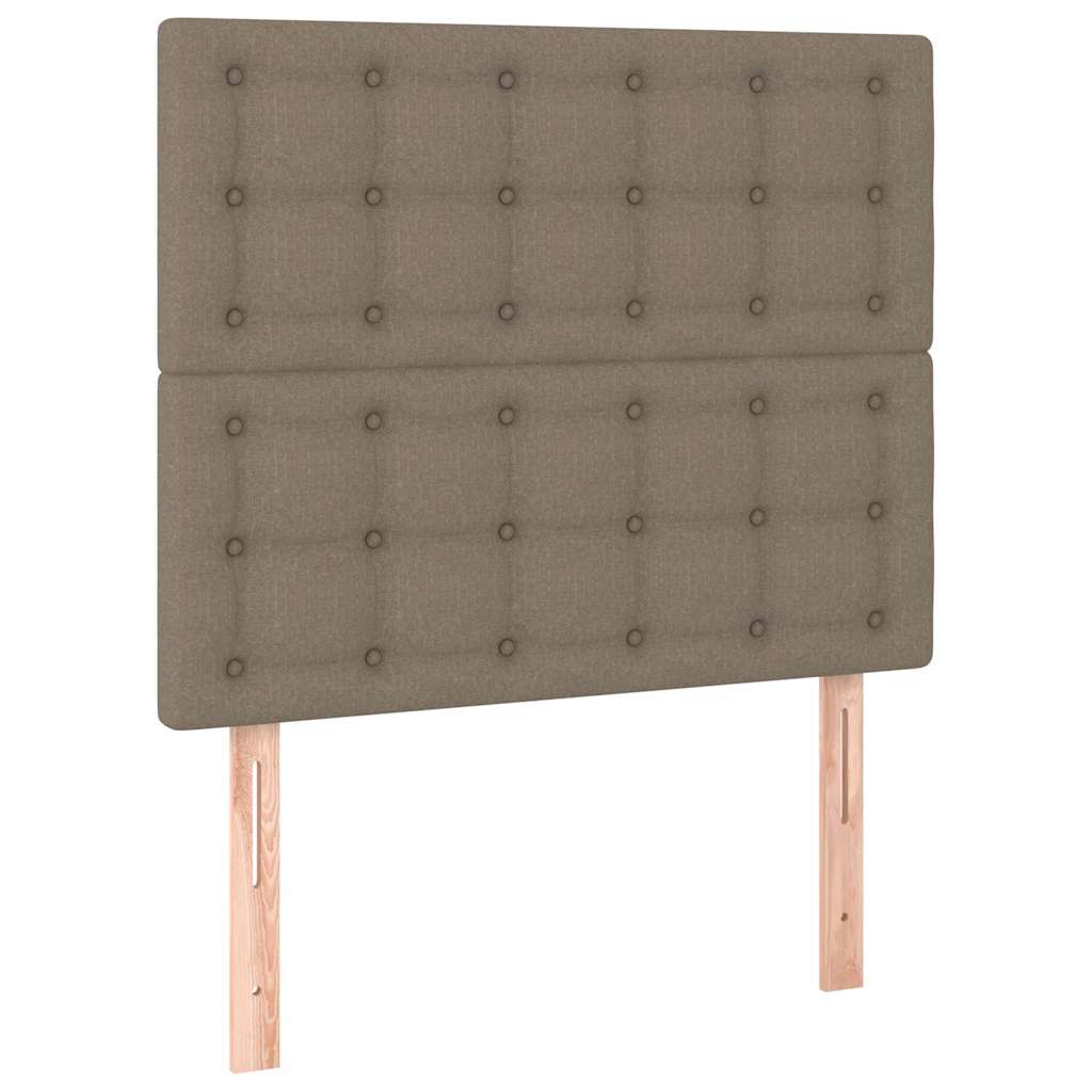 vidaXL Κεφαλάρι Κρεβατιού Μπεζ 100x5x118/128 εκ. Ύφασμα