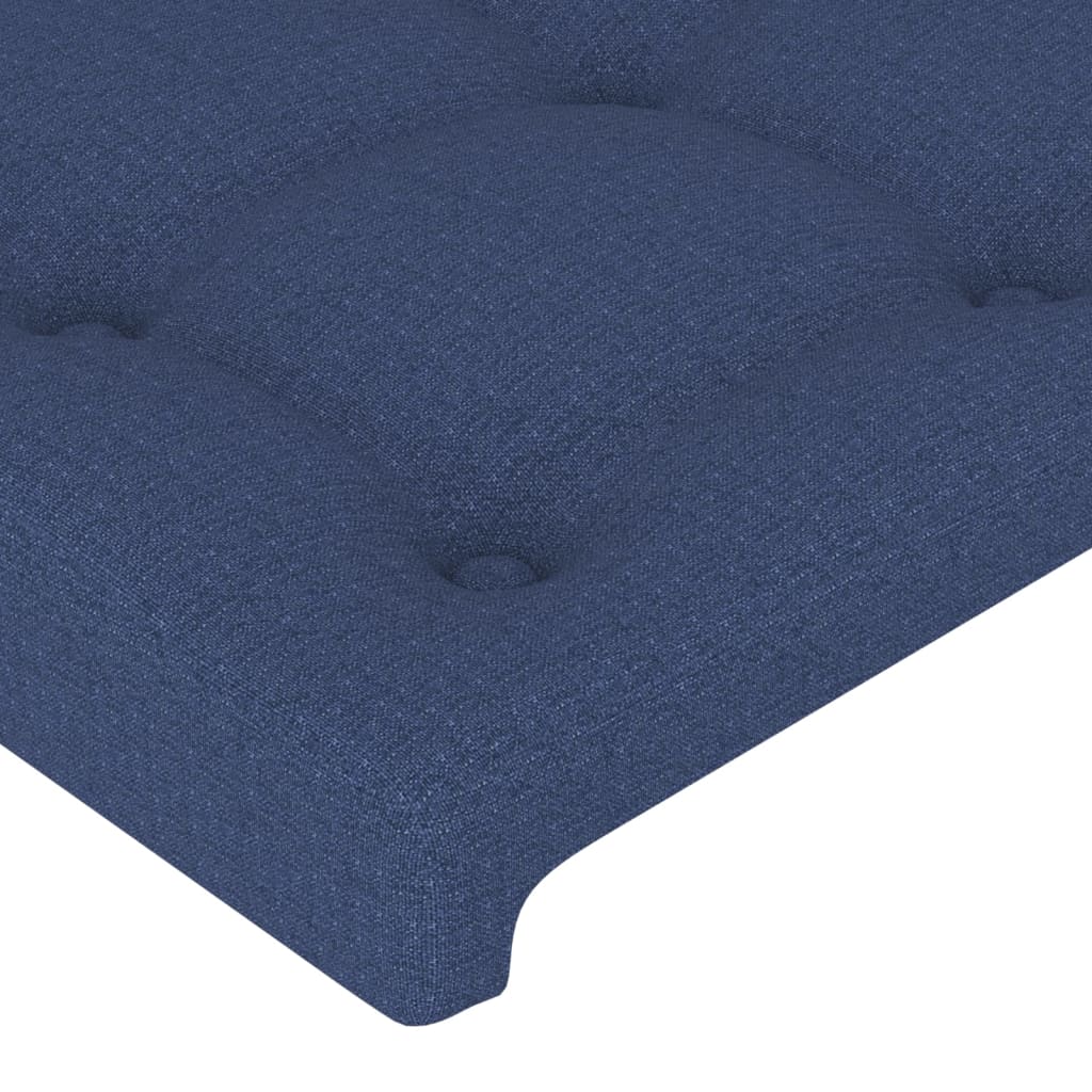 vidaXL Κεφαλάρι Μπλε 100x5x118/128 εκ. Ύφασμα