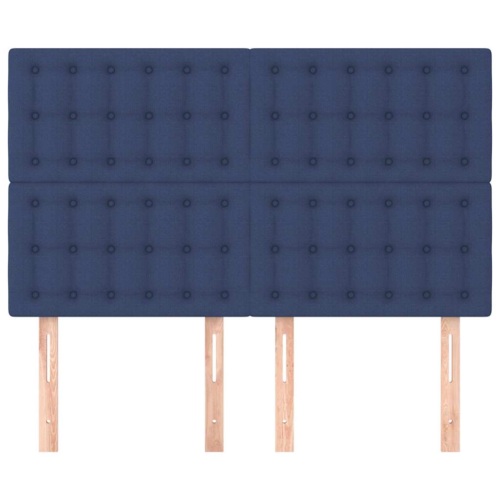 vidaXL Κεφαλάρι Μπλε 144x5x118/128 εκ. Ύφασμα