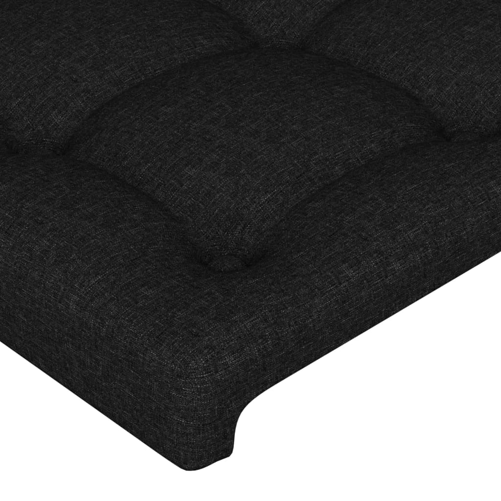 vidaXL Κεφαλάρι Μαύρο 160x5x118/128 εκ. Ύφασμα