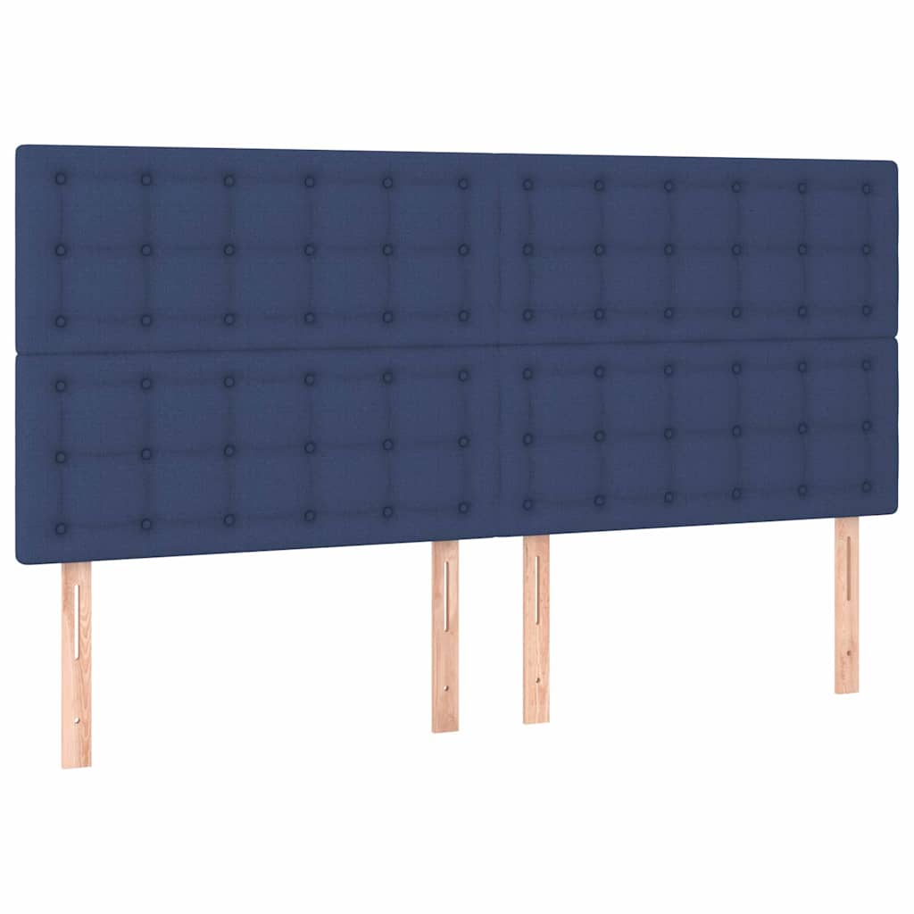 vidaXL Κεφαλάρι Μπλε 160x5x118/128 εκ. Ύφασμα