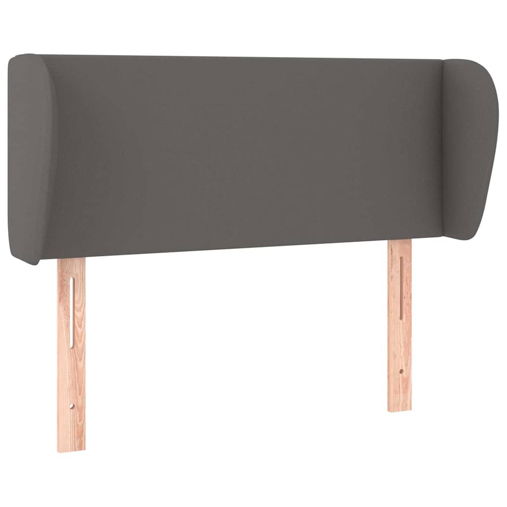 vidaXL Κεφαλάρι με Πτερύγια Γκρι 83x23x78/88 εκ. Συνθετικό Δέρμα