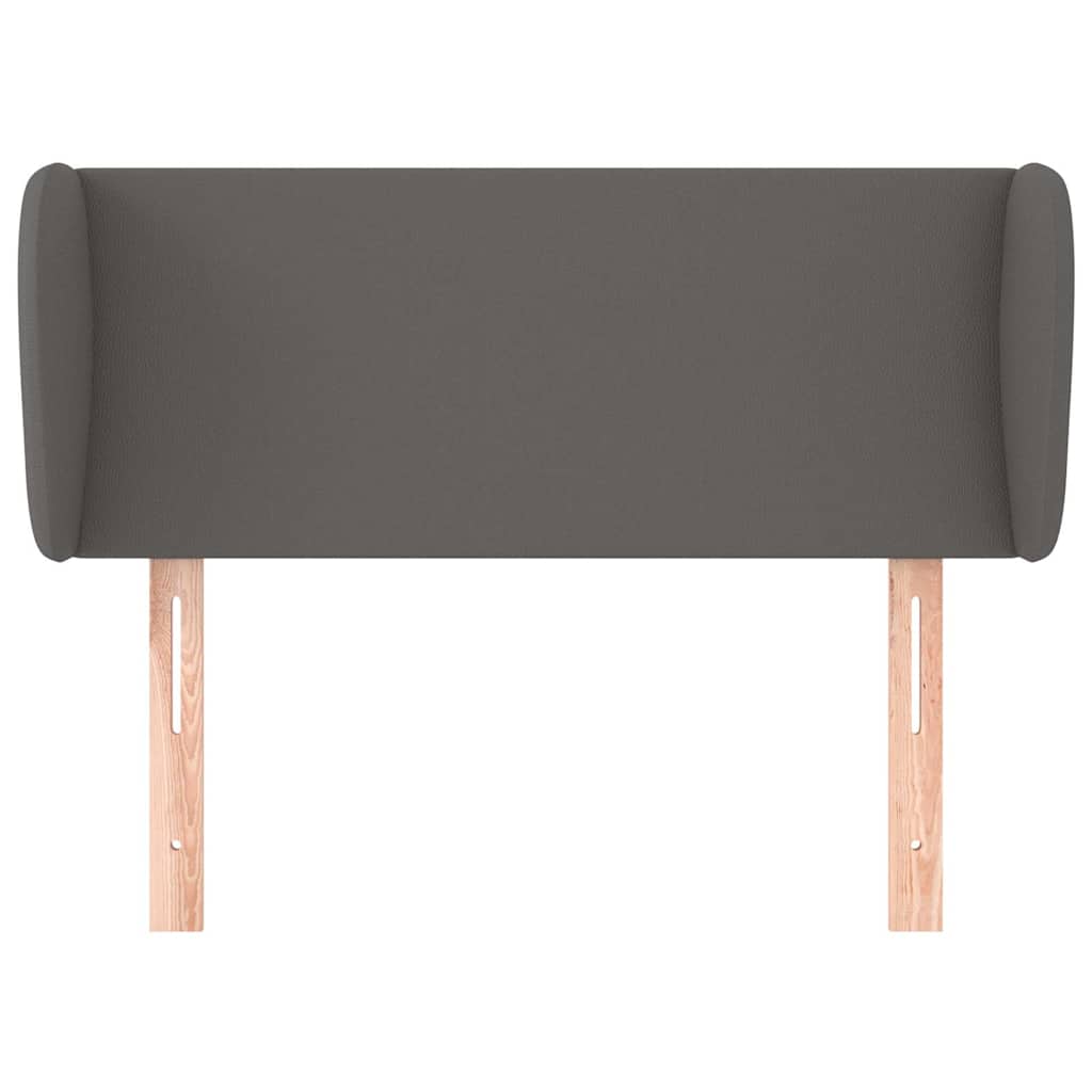 vidaXL Κεφαλάρι με Πτερύγια Γκρι 83x23x78/88 εκ. Συνθετικό Δέρμα