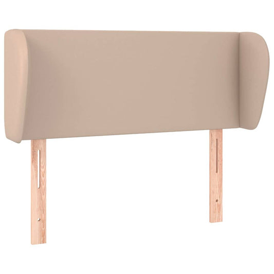 vidaXL Κεφαλάρι με Πτερύγια Καπουτσίνο 93x23x78/88 εκ. Συνθετικό Δέρμα