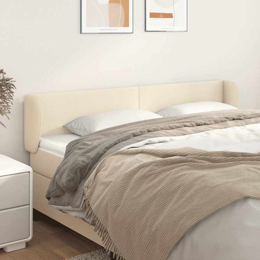 vidaXL Κεφαλάρι με Πτερύγια Κρεμ 183x23x78/88 εκ. Συνθετικό Δέρμα